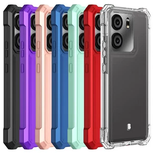 Per BLU View 5 / View 5 PRO Custodia 2 Strati Protezione Angoli TPU Bumper Cover - Foto 1 di 46