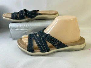 Sandales à lanières en nubuck à enfiler boucle crochet marine Earth Origins femmes 8 M - Photo 1/5