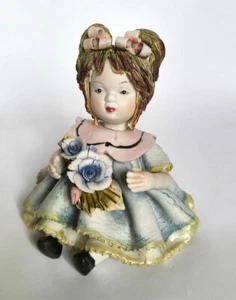 Sorelle Handarbeit Porzellan Molly Spaghettikopf Figur COA Limited Edition - Bild 1 von 11