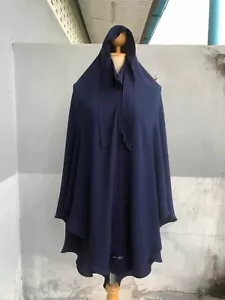 KH01 KHIMAR BURQA NIQAB LONG HIJAB PRAYER HEAD SCARF ABAYA MUSLIM ISLAM WOMEN - Picture 1 of 9