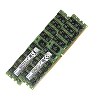 2X32GB 64GB DDR4 ECC RAM 2400 MHz PC4-2400T-L For Lenovo ThinkServer rs160 ts15 - Picture 1 of 4