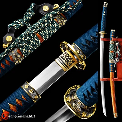 Espada funcional Katana samurai japonesa afilada de acero Tachi T10 lista para batalla de 40"" Foto 1 de 4