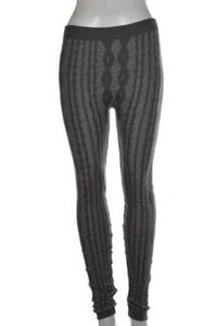 Margaret M Womens Leggings Size 2 Grey Textured Cotton Casual Pants - Picture 1 of 4