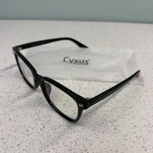 Cyxus 8082 T01 Wing Light Blue Light Blocking Anti Fatigue Computer Glases Black - Picture 1 of 6