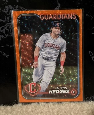2024 Topps Update Series - Orange Crackle Foilboard #US174 Austin Hedges 41/299 - Image 1 of 3