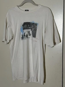 STÜSSY PINK MOTEL ~ Lance Mountain PIG. DYED TEE NATURAL MEDIUM SS22 - Picture 1 of 13