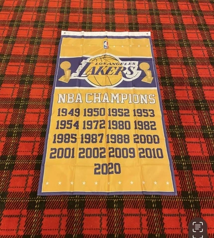 Brand New Los Angeles Lakers 5 foot by 3 foot flag Cover