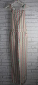 Boden girls overalls rainbow stripe 12-14yrs pockets cotton - Picture 1 of 12