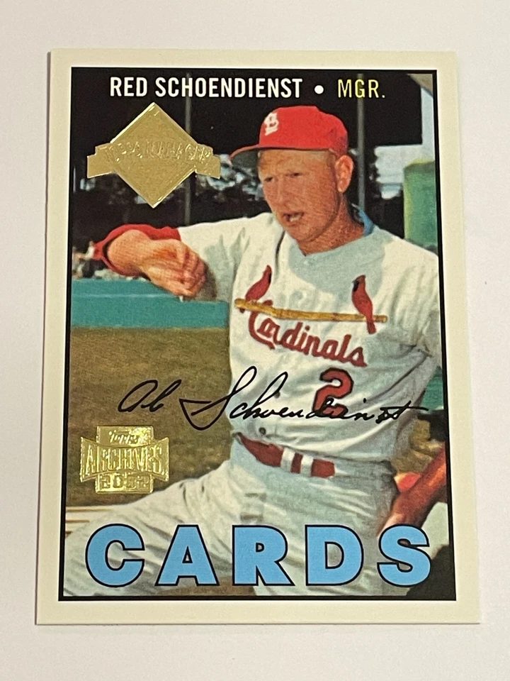 2002 Topps Archives Baseball #180 - Red Schoendienst MGR - St. Louis Cardinals - Image 1 of 2