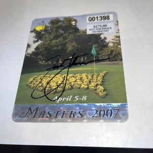 Zach Johnson 2007 Masters Winner Signed Masters Badge - Picture 1 of 1