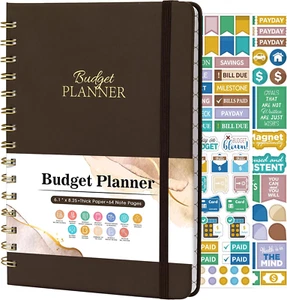 Budget Planner - Budget Book with Bill Organizer and Expense Tracker, 6.1" X 8.2 - Picture 1 of 12