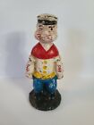 Repo Popeye Sailor Man Bank Cast Iron Paper weight figure 