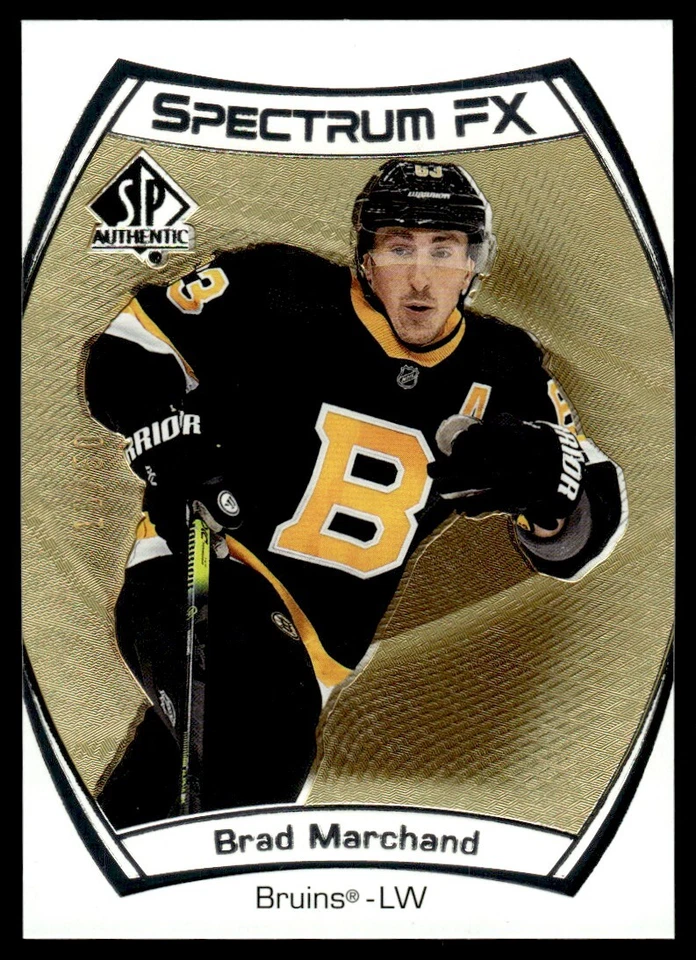 2021-22 SP Authentic Spectrum FX GOLD Brad Marchand /50 Boston Bruins #S-6 - Image 1 of 2