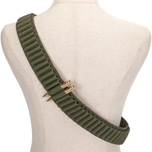 50 Rounds Bandolier Ammo Cartridge Belt Carrier for 308 Cal. 30-30 30-06 556 762 - Picture 1 of 14