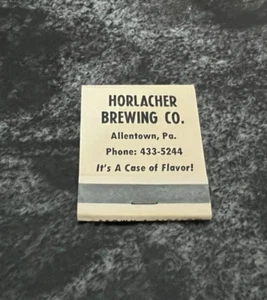 B) RARE UNSTRUCK HORLACHER BEER - BRG FULL PACK MATCHES MATCHBOOK ALLENTOWN PA - Picture 1 of 3