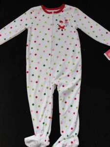Nuevo con etiquetas Pijama de Navidad de lana de Carter para niñas talla 4 patas Santa Pjs invierno NUEVO - Imagen 1 de 1