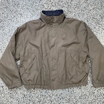 Chaqueta cortavientos Members Only para hombre 2XL XXL marrón Mariner cremallera completa abrigo informal Foto 1 de 4