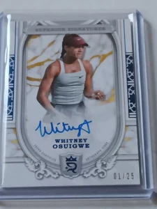 2024 Topps Royalty Whitney Osuigwe #SS-WOE Superior Signatures Blue Auto 01/25 - Picture 1 of 2