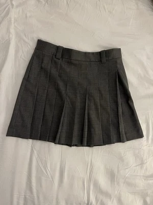 COS Wool Grey Mini Pleated Skirt Size 38 UK Excellent Condition - Image 1 of 4