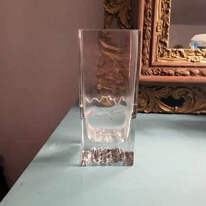 IIttala Finland Tapio Wirkkala RAITO Clear Glass Vase Mid-Century Mod - Picture 1 of 8