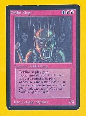 MTG GOBLIN KING Beta (OldManMTG 012-546) - Image 1 of 4
