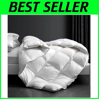 Manta de enfriamiento de relleno de plumón de lujo tamaño king - transpirable y ligera, 106"x90" Foto 1 de 4