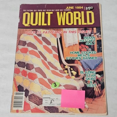 Quilt World Magazine June 1984 Over 25 Patterns - Image 1 of 3
