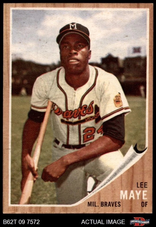1962 Topps #518 Lee Maye Braves 7 - NM - Image 1 of 1
