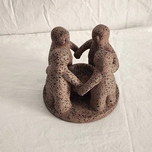 Penco Circle of Friends Candle Incense Burner Holder Speckled Clay Pottery  - Picture 1 of 22