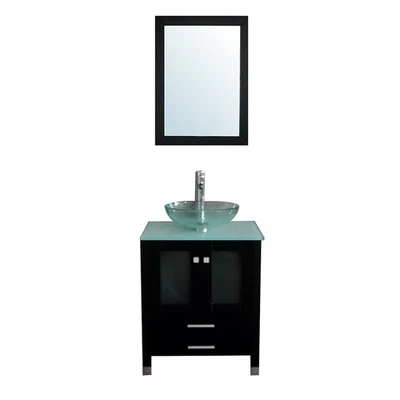 Lavabo de vidrio para fregadero de recipiente de 16" Foto 1 de 2