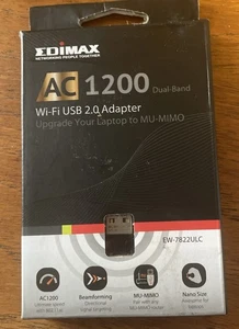 Edimax Wi-Fi USB AC1200 Dual Band 2.4/5 GHz 867 Mbps MU-MIMO adapter - Picture 1 of 8