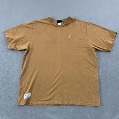 LRG Lifted Research Group Shirt Mens XL Brown Giraffe Logo Tee 100% Cotton Patch - Image 1 of 4