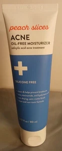 Peach Slices Acne Oil-Free Moisturizer 2.82 Fl Oz/80ml Salicylic Acid Acne Treat - Picture 1 of 8