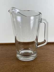 Vintage Libbey großer Klarglas Krug mit Eislippe Griff 60 Unzen - Bild 1 von 8