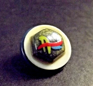 Botón de celuloide multicolor vintage (4567) - Imagen 1 de 5