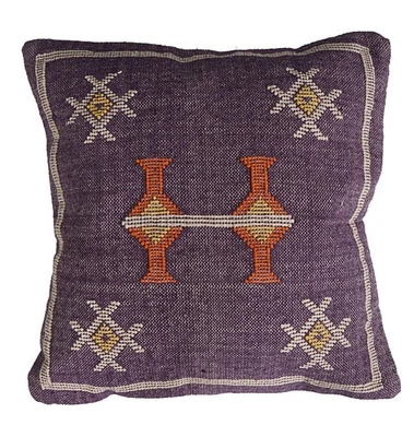 Handmade Moroccan Sabra Cactus Silk Cushion Cover Boho Pillow Case Decorative - Image 1 of 4