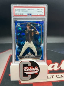 Bowman Chrome Draft Sapphire 2023 #BDC107 Bryce Eldridge primer novato PSA 10 GEMA - Imagen 1 de 1