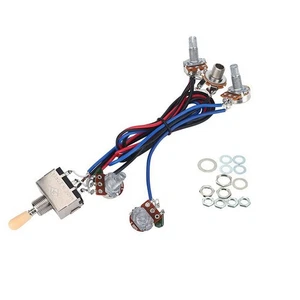 Lp Micros Guitare ÉLectrique Kit de Câblage 2T2V 500K Pots Commutateur à 3V5960 - Imagen 1 de 9
