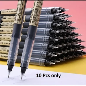 10 Stück/Set Hochwertige Nadel Typ Gel Stifte Gerade Flüssig Stift Schulbedarf - Bild 1 von 3