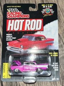 Racing Champions 1997 HOT ROD #7 - '57 Chevy Bel Air - Pink - LIMITED EDITION - Bild 1 von 5