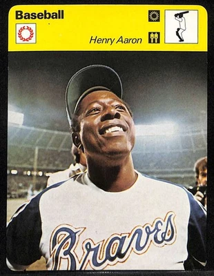 1977 Sportscaster #316 Hank Aaron HOF Henry Series 3 quase perfeito D94449 - Imagem 1 de 2