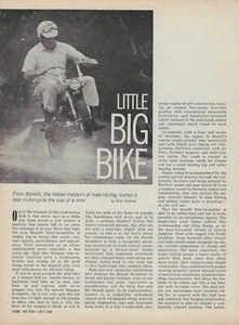 1969 Benelli Motorcycle 50cc Mini Bike Scrambler Vintage Magazine Article Ad 6 - Picture 1 of 3