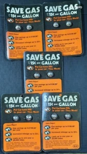 Vintage 1970s MPC Gas Saver Pills NOS Gas Station Counter Novelty Lot of 5 Packs - Picture 1 of 4