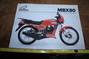 1983 HONDA MBX80 SALES BROCHURE SPEC SHEET - Picture 1 of 3