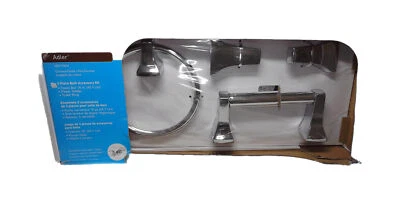 MOEN Adler 3-Piece Bath Hardware Set with 18 in. Towel Bar in Chrome YB0193CH - Image 1 of 3