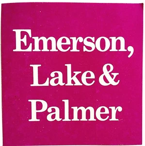 VINTAGE ORIGINAL EMERSON, LAKE & PALMER PROMOTIONAL STICKER - Picture 1 of 2