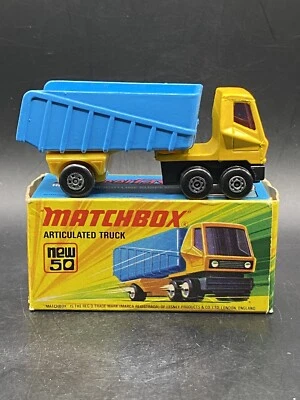 Matchbox SuperFast Articulated #50 w Box Vintage Collectible Construction Toy - Image 1 of 4