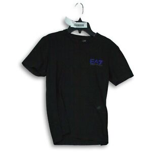 Emporio Armani Womens Black Short Sleeve Crew Neck Pullover T-Shirt Size XS