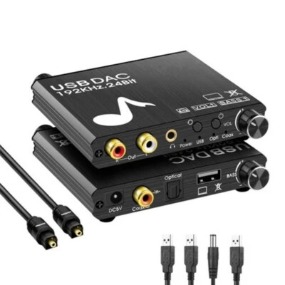 AUDIO CONVERTITORE DA ANALOGICO A DIGITALE PER PS3 PS4 XBOX DA RCA A JACK 3,5 MM - Immagine 1 di 4