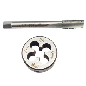 3/8-24 HSS Tap And Die ,UNEF Machine Thread Tap And Round Thread Die Right Hand - Picture 1 of 4